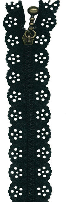 Little Lacie Zipper 12" Black