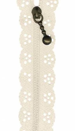 Little Lacie Zipper 8" Ivory
