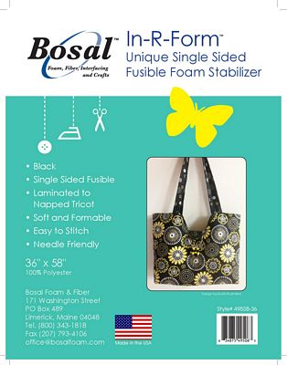 In-R-Form Plus Single Sided Fusible 36x58in Black