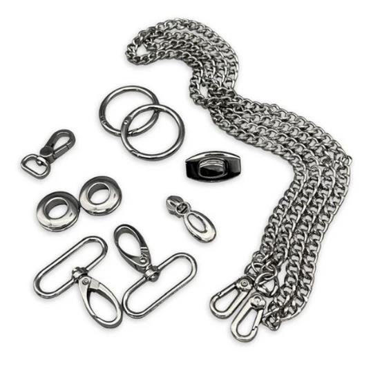 Simply Classic Busta Handbag Hardware Kit - Nickel