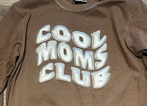 Metallic Puff Heat Transfer Vinyl SILVER 1FT