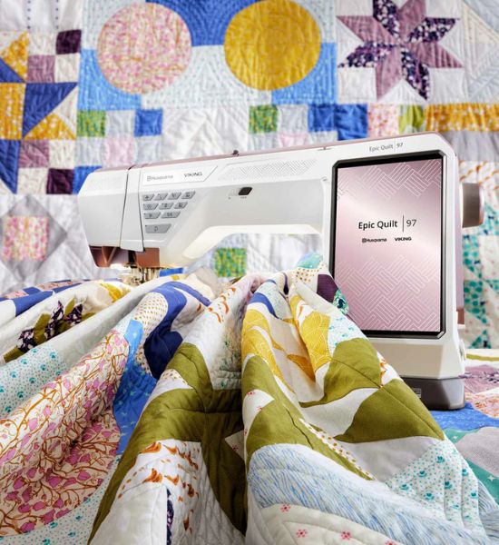 Refurbished HUSQVARNA® VIKING® EPIC QUILT™ 97 Sewing Machine & Accessories Bundle
