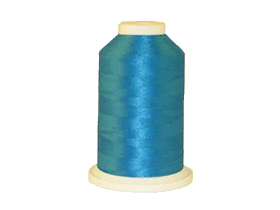 Angelic Blue 100% Polyester Color Fast, High Shine Embroidery Thread