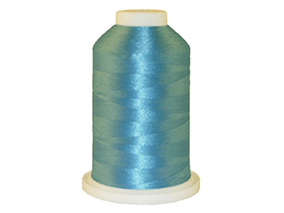 Mist Blue 100% Polyester Color Fast, High Shine Embroidery Thread
