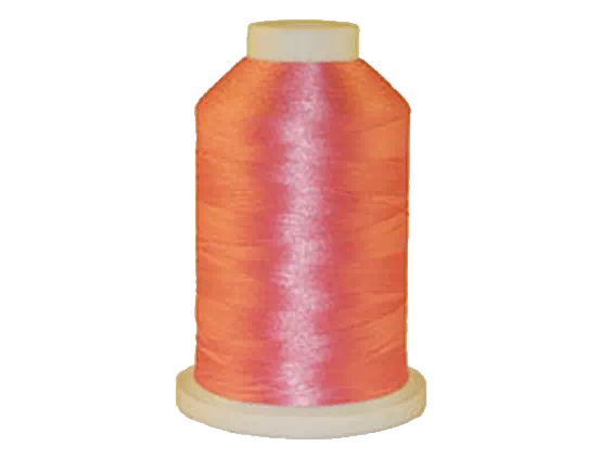 Pink 100% Polyester Color Fast, High Shine Embroidery Thread