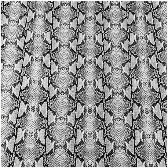 Simply Classic Faux Geometric Snake Faux Leather – Black/White 18" x 54"