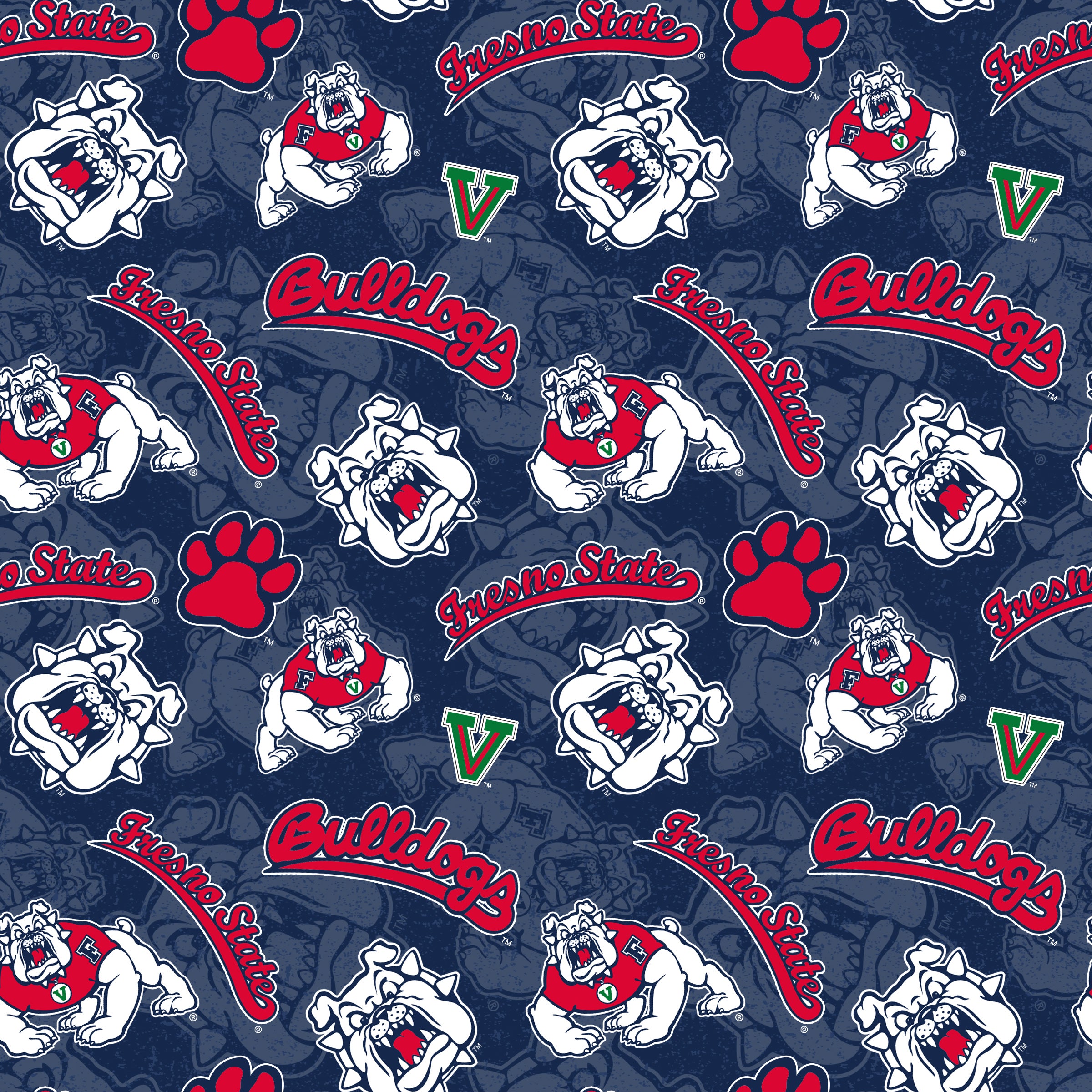 Authorized Vac & Sew Exclusive Fresno State Cotton Fabric – Sold by the Yard