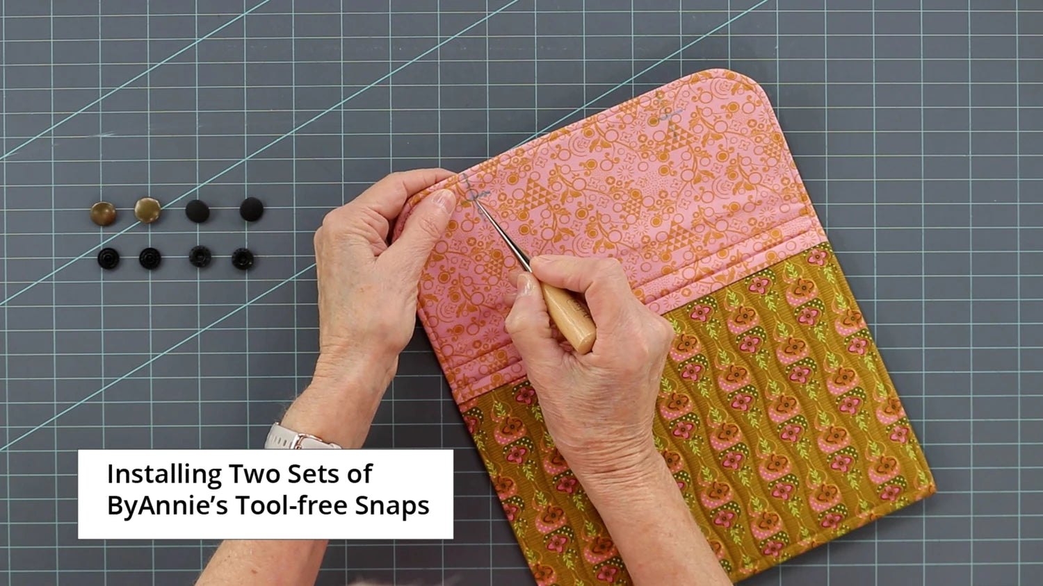 Tool-free Snaps - Set of Four - Black Metal