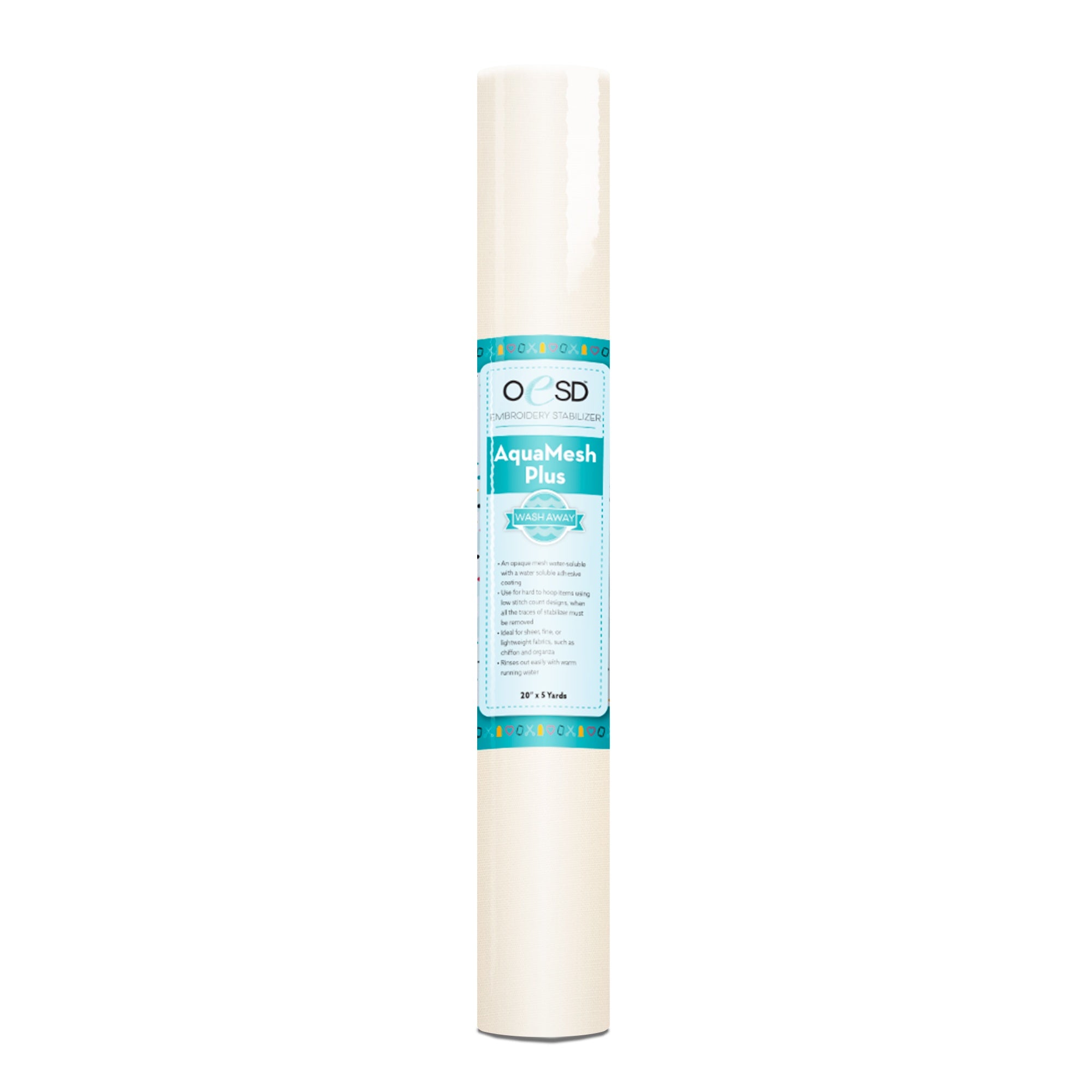 OESD AquaMesh Plus WashAway Stabilizer 20" x 5 yd