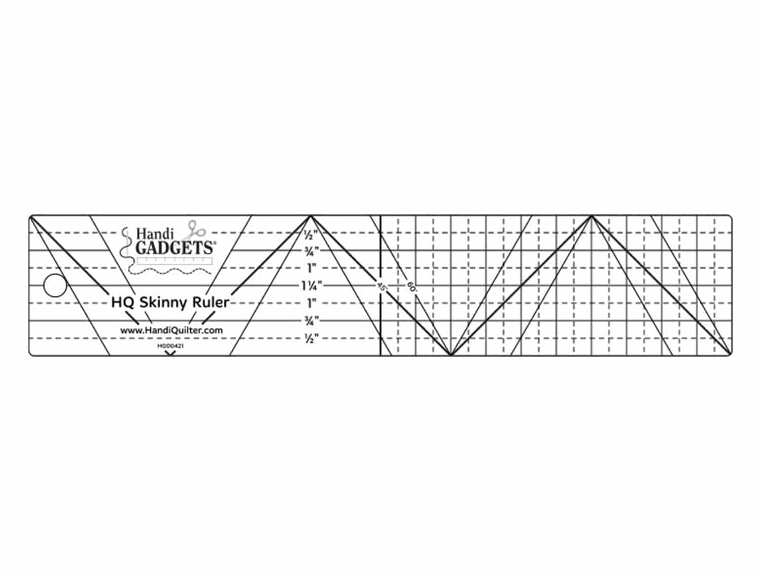 2 Inch Rulker HQ Skinny Ruler 2 inch x 10 inch