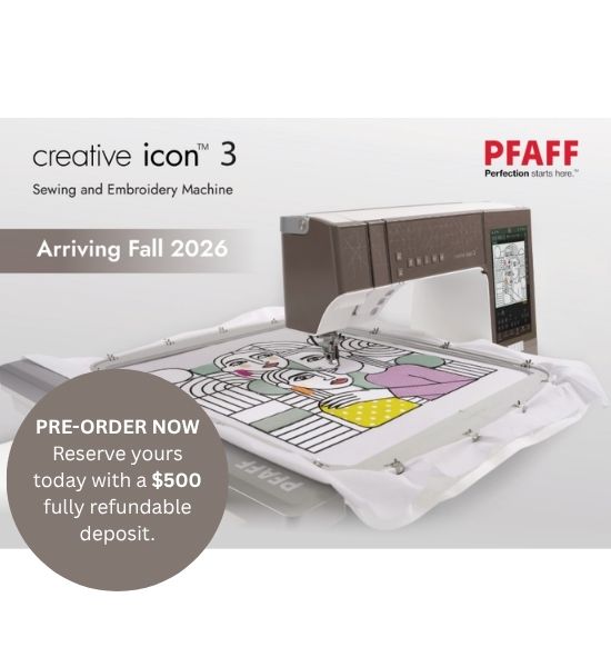 PFAFF Creative Icon 3 Sewing & Embroidery Machine | PRE-ORDER
