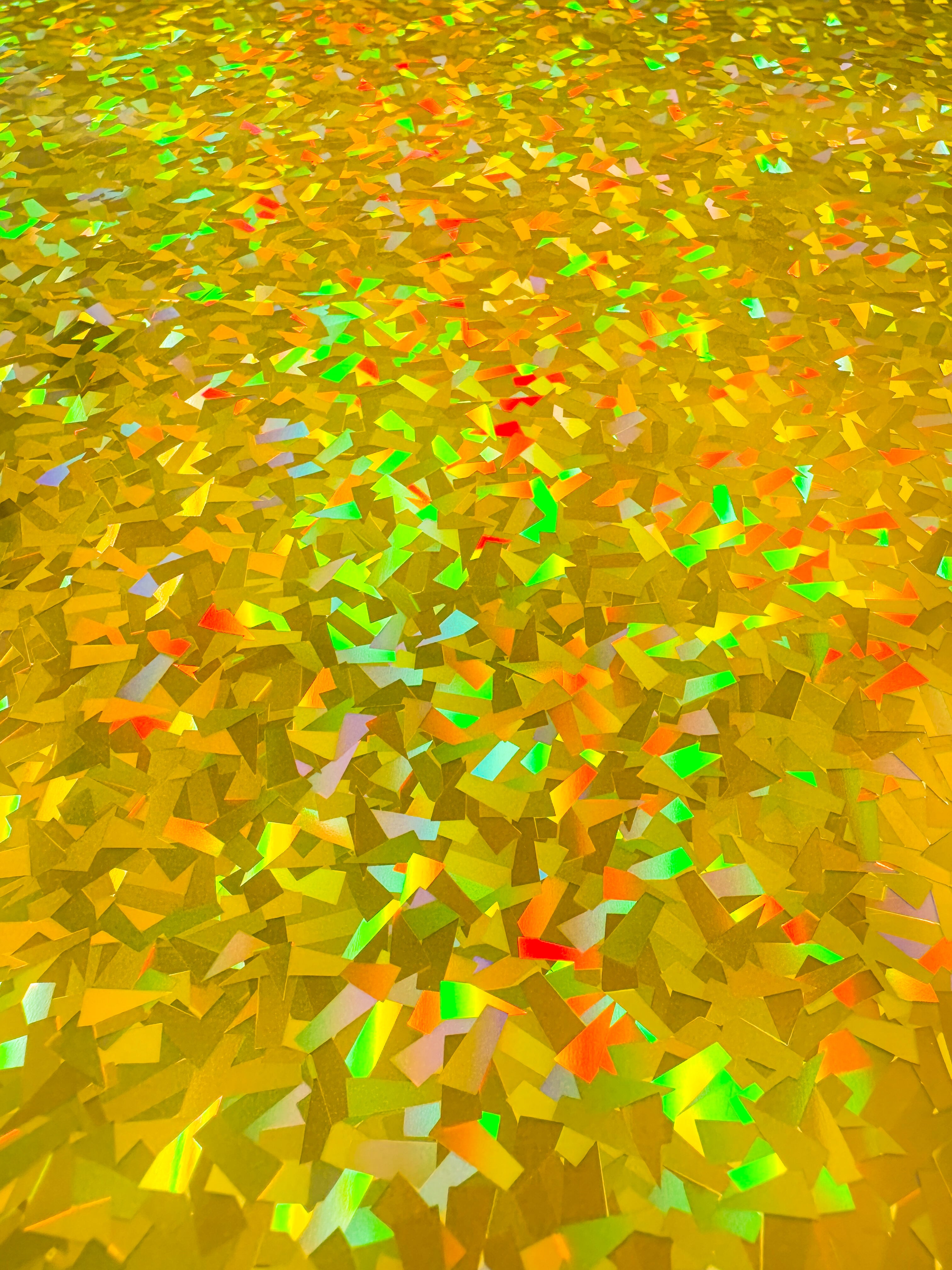Hologram Heat Transfer Vinyl GOLD CRYSTAL 1FT