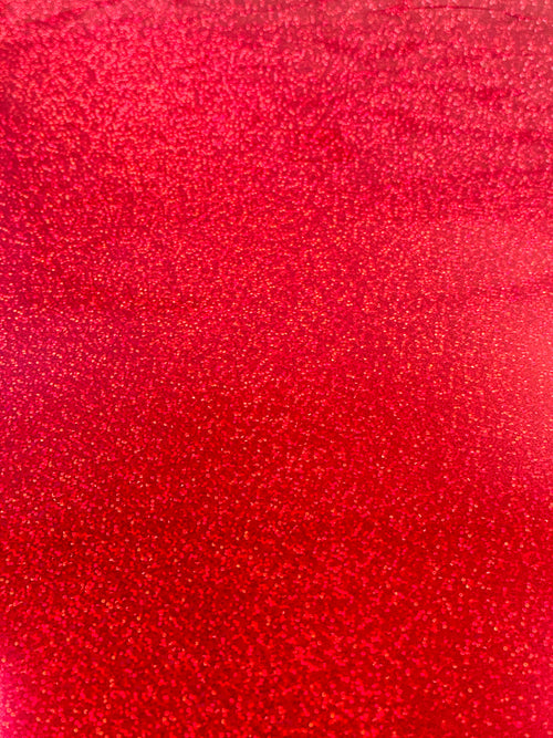 Hologram Heat Transfer Vinyl RED 1FT