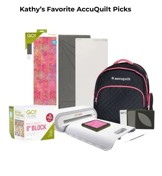 AccuQuilt GO! Fabric Cutting System Bundle – Kathy’s Favorite Picks