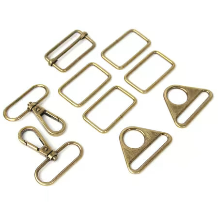 Townsend Travel Bag Hardware Kit Antique