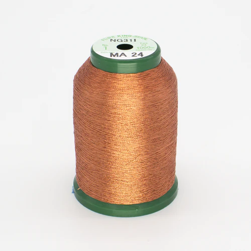 KINGSTAR METALLIC EMBROIDERY THREAD ORANGE 1000M 40WT