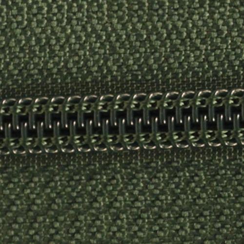 Dark Green Ziplon Separating Zipper 24"