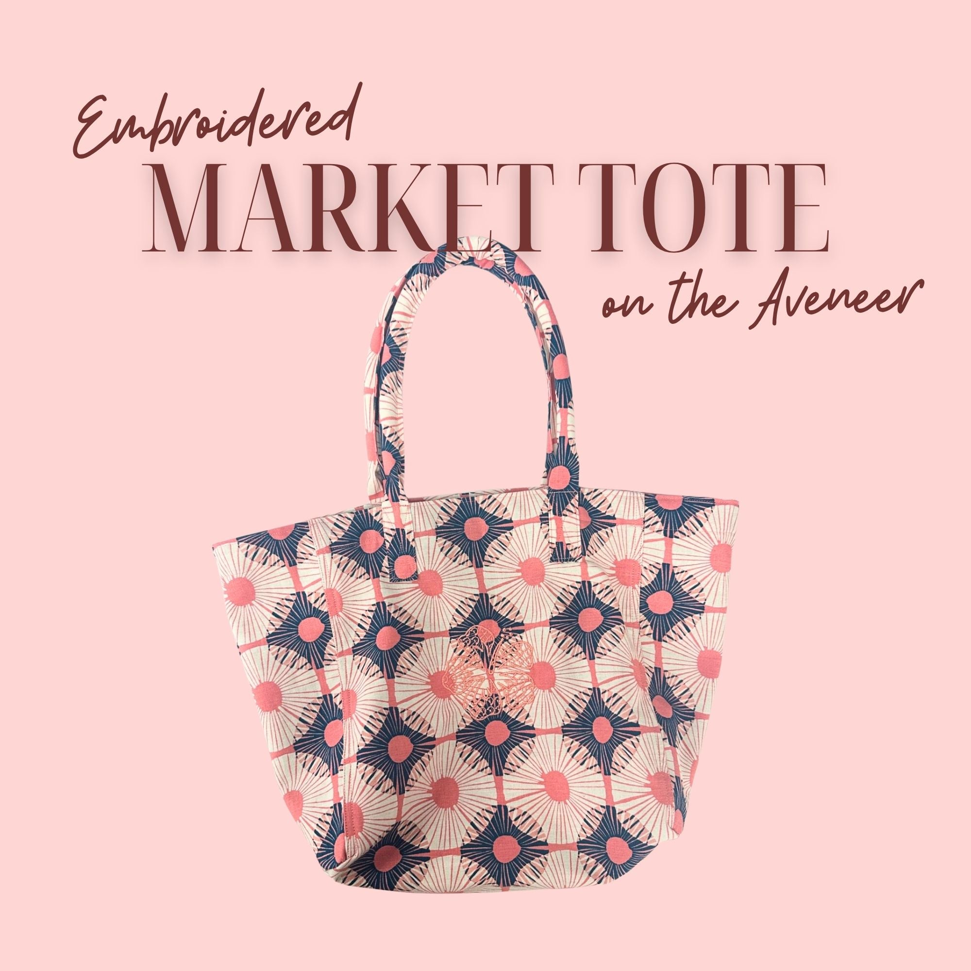 Embroidered Market Tote 7/24/26 9:30a-4p