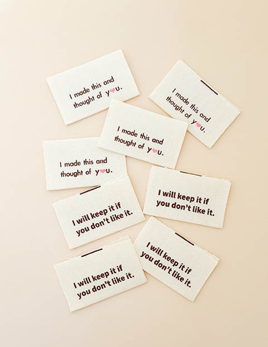 Minki Kim I Will Keep It Cotton Labels