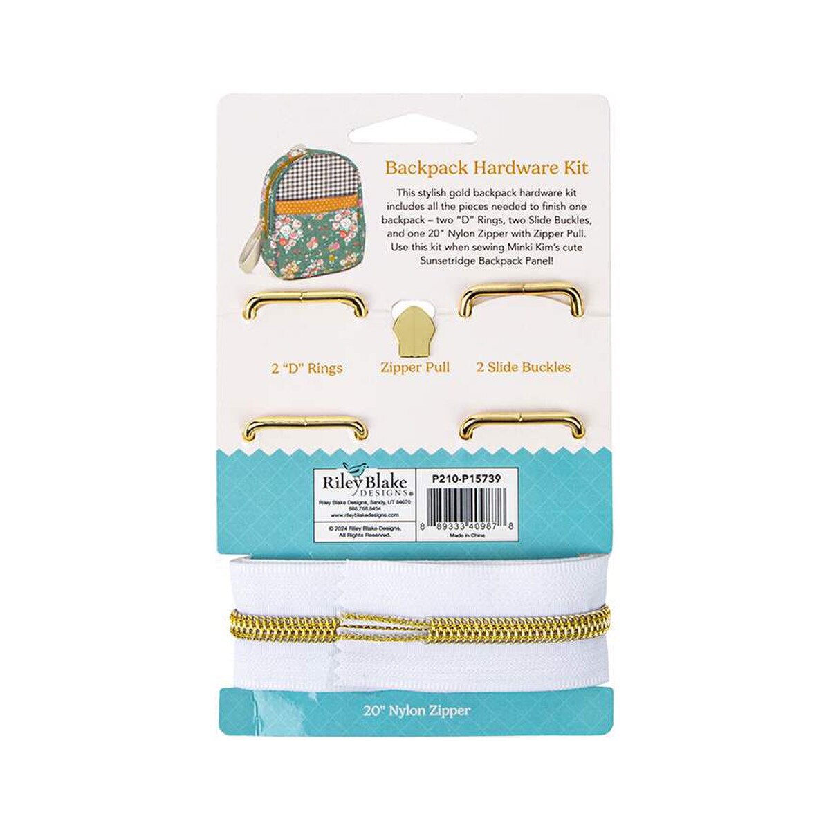 GOLD SUNSETRIDGE BACKPACK HARDWARE