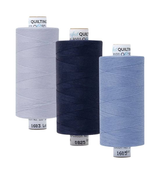 Perfect Quilting Thread 3 Pack - The Blues