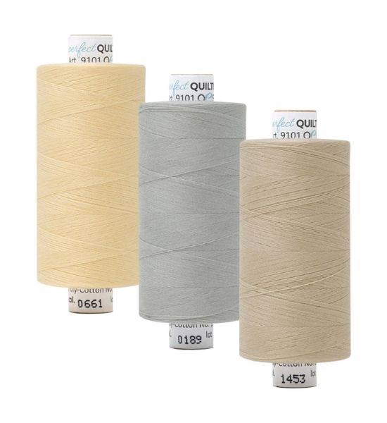 Perfect Quilting Thread 3 Pack - The Creams