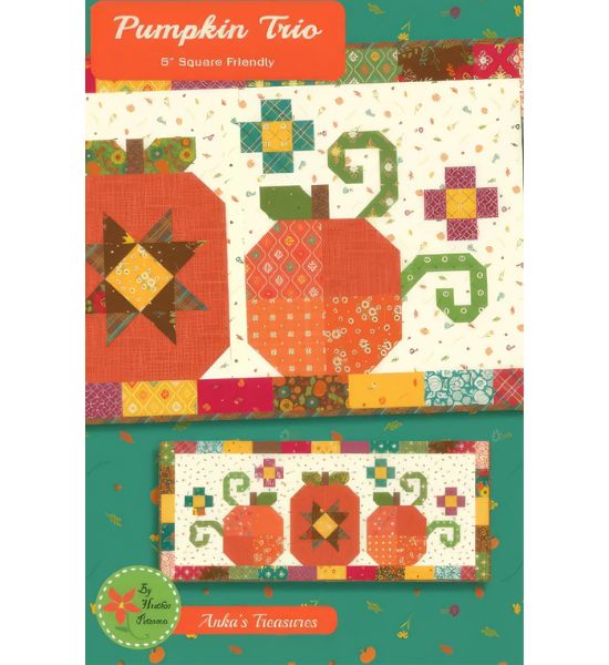 Pumpkin Trio Table Runner Kit by Anka’s Treasures