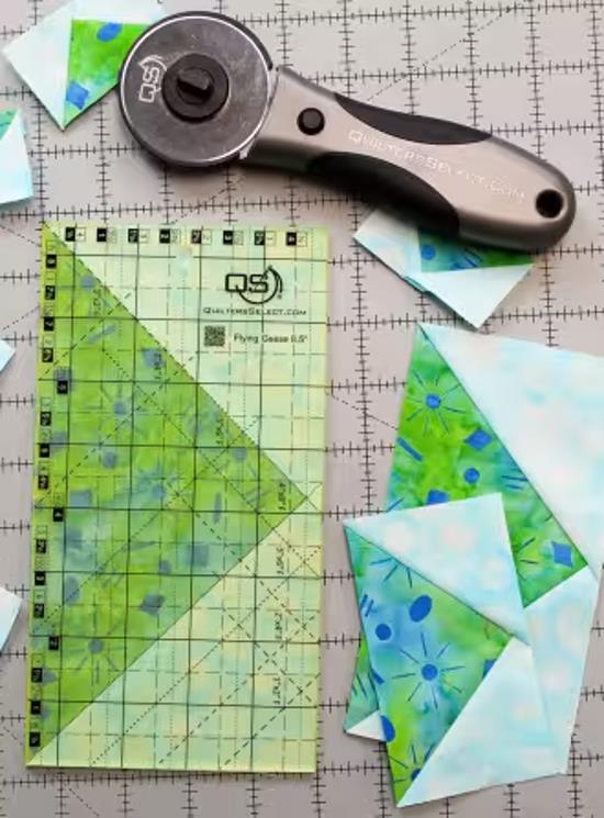 Quilters Select Flying Geese 4.5" x 8.5" Non-Slip Ruler