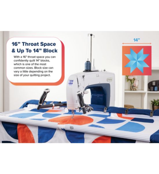 Grace Q’nique 16X — Midarm Quilting Machine with Regulated Stitching