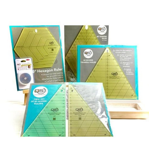 Quilters Select Diamond Ruler 60° Quilting Ruler Bundle