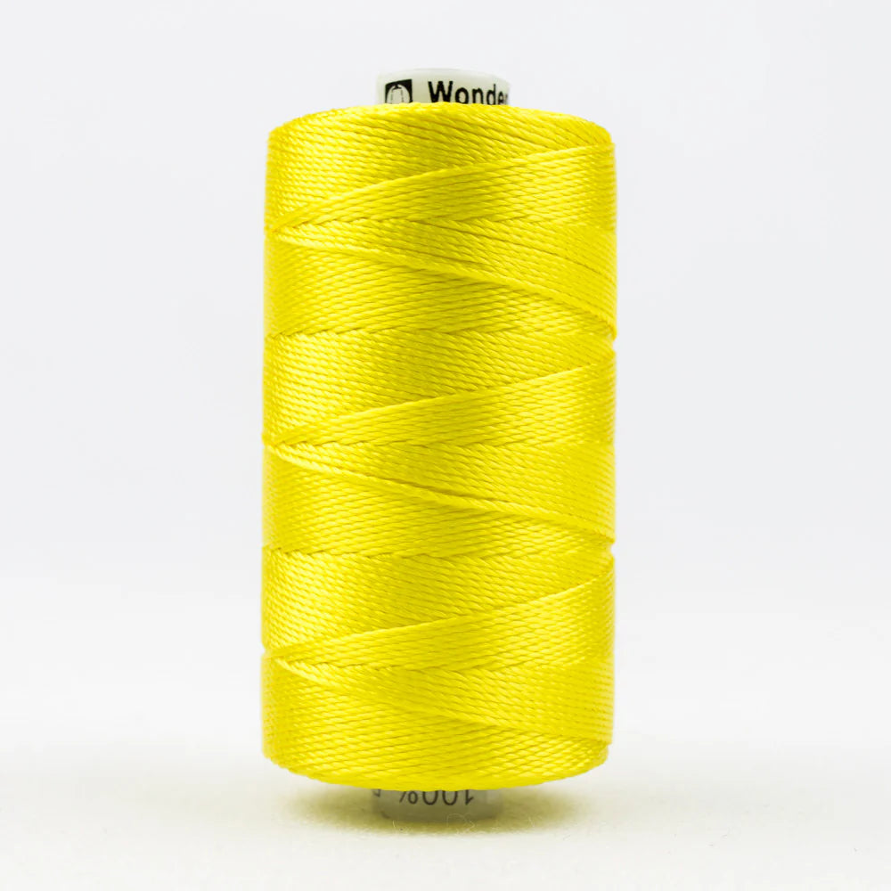 WONDERFIL RAZZLE 8 WT. RAYON THREAD LEMON YELLOW