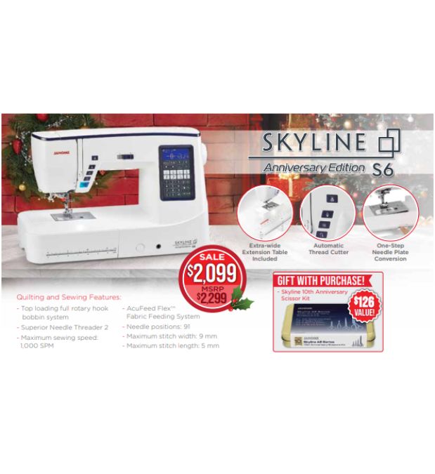 Janome Skyline 6 Anniversary Edition