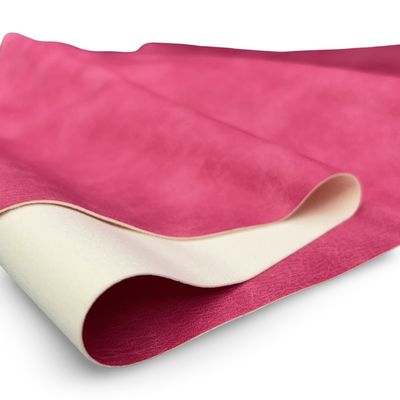 Faux Aged Leather-Hot Pink 18 in x 54 in