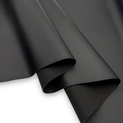 Faux Leather - Textured Black 18 in x 54 in