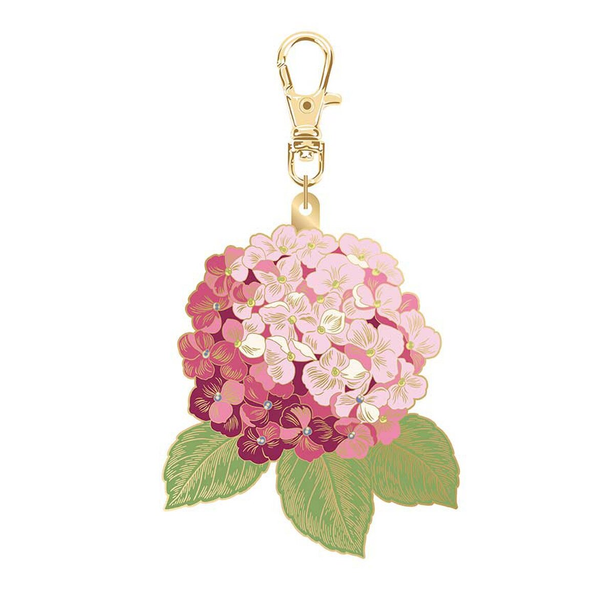 Jennifer Bosworth Hydrangea Enamel Charm Pink