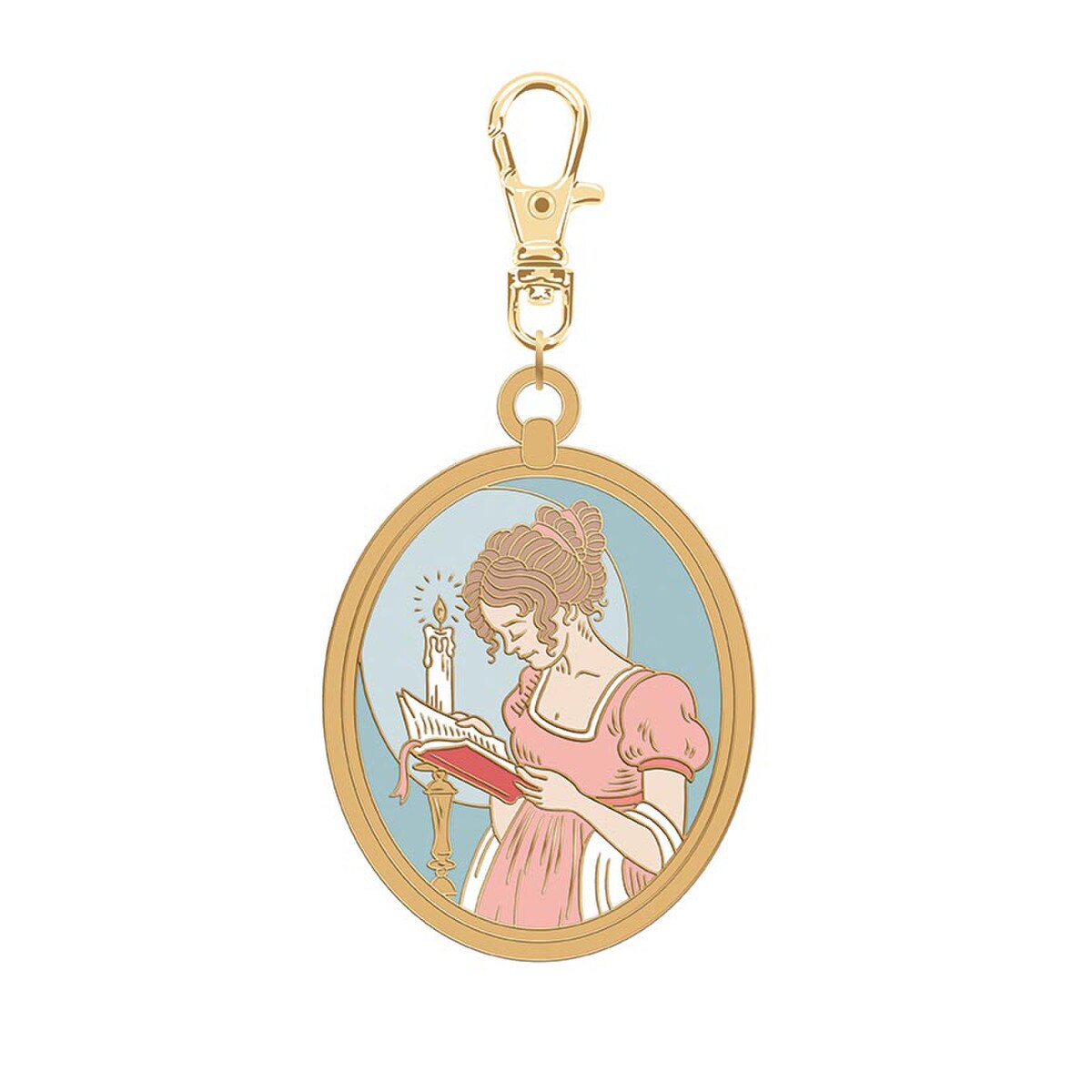 Jane Austen Enamel Charm