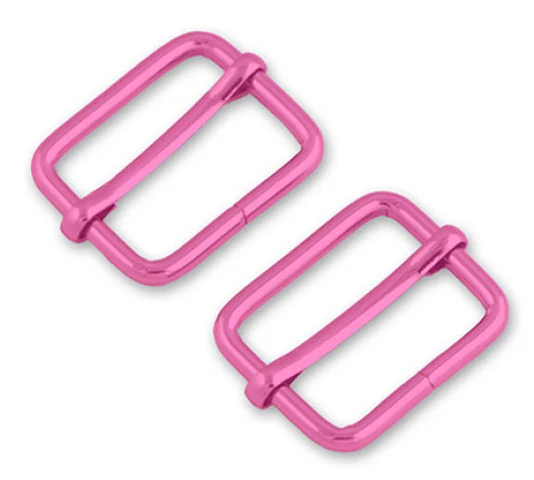 Two Tula Pink 1in Slider Buckles