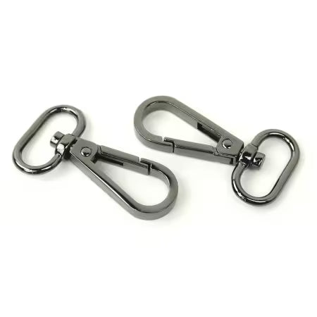Two Swivel Hooks 3/4" Gunmetal