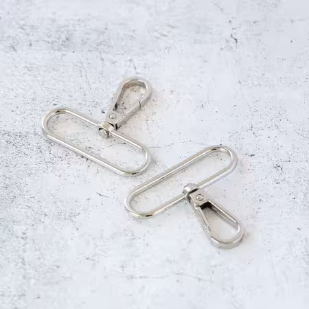 Two 2in Swivel Hooks Nickel
