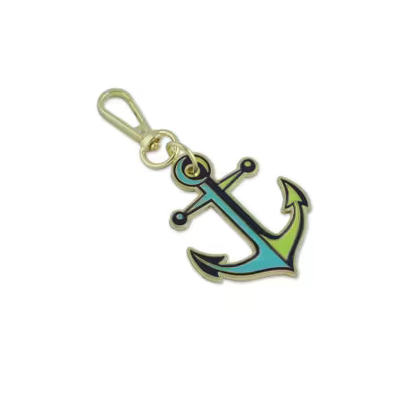 Tula Pink Floral Reef Collection: Anchors Aweigh Marine Bag Charm