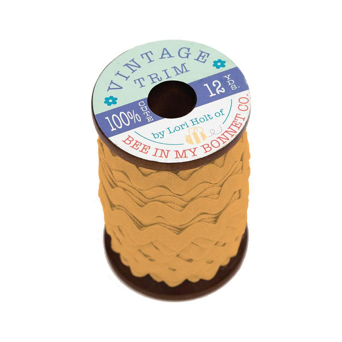 Lori Holt Vintage Trim Large Cider Wooden Spool