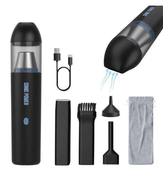 Sonic Power – Mini Vacuum – Powerful, Cordless, and Portable Cleaning on the Go!