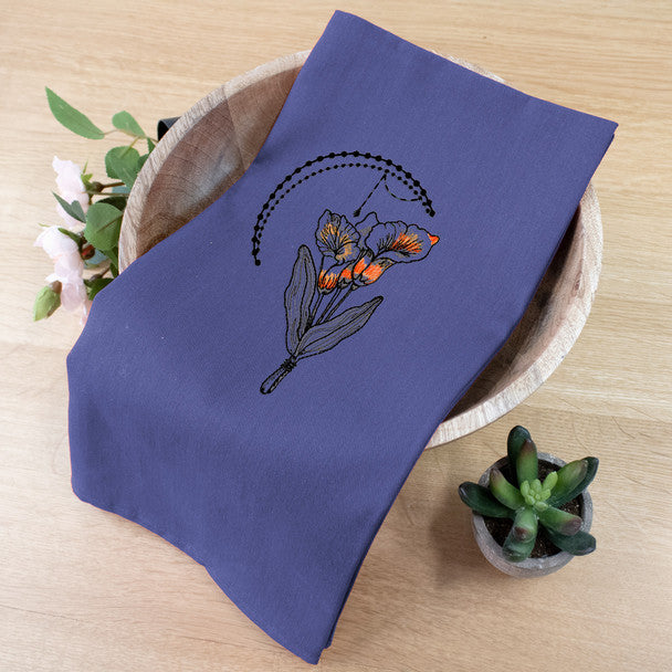 TEA TOWEL BLUE 20X28" 2/PK"