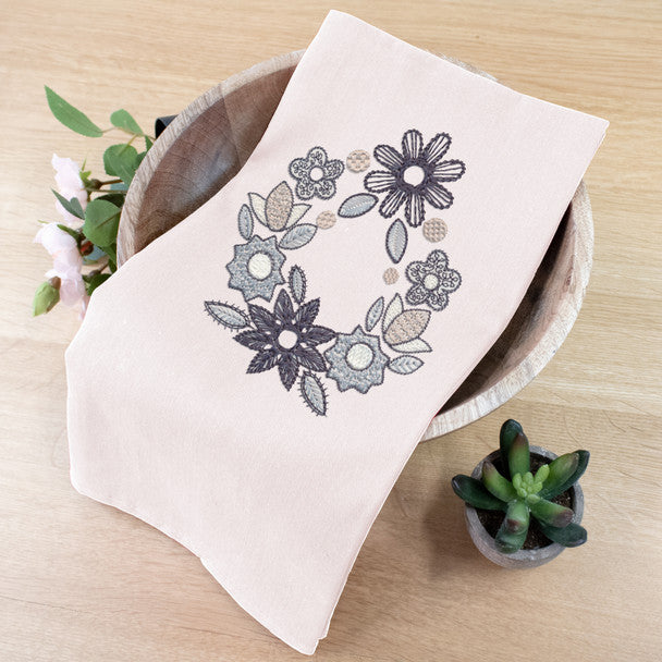 TEA TOWEL CREAM 20X28" 2/PK"
