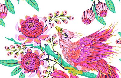 Tula Pink Hot Wings XL Block Project Bag (PRE-ORDER : AVAILABLE FALL 2026)