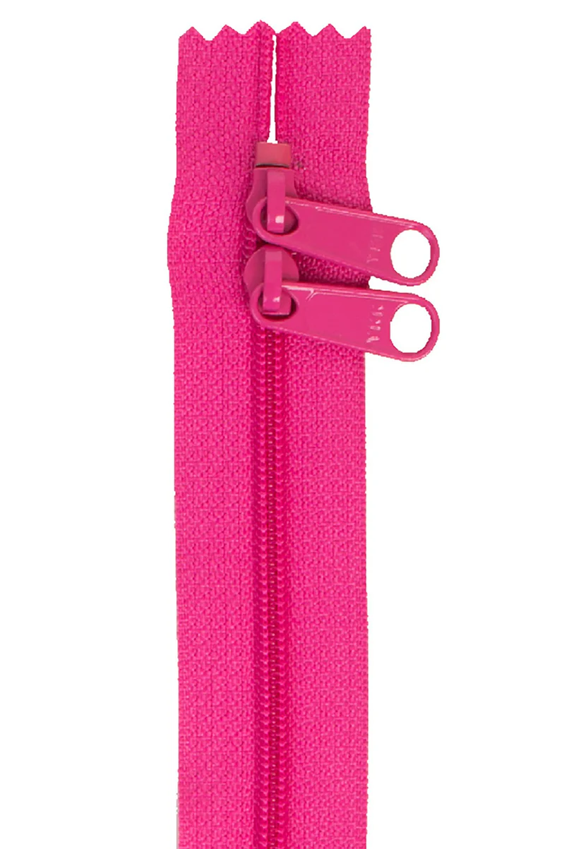 HANDBAG ZIPPER 40IN RASPBERRY