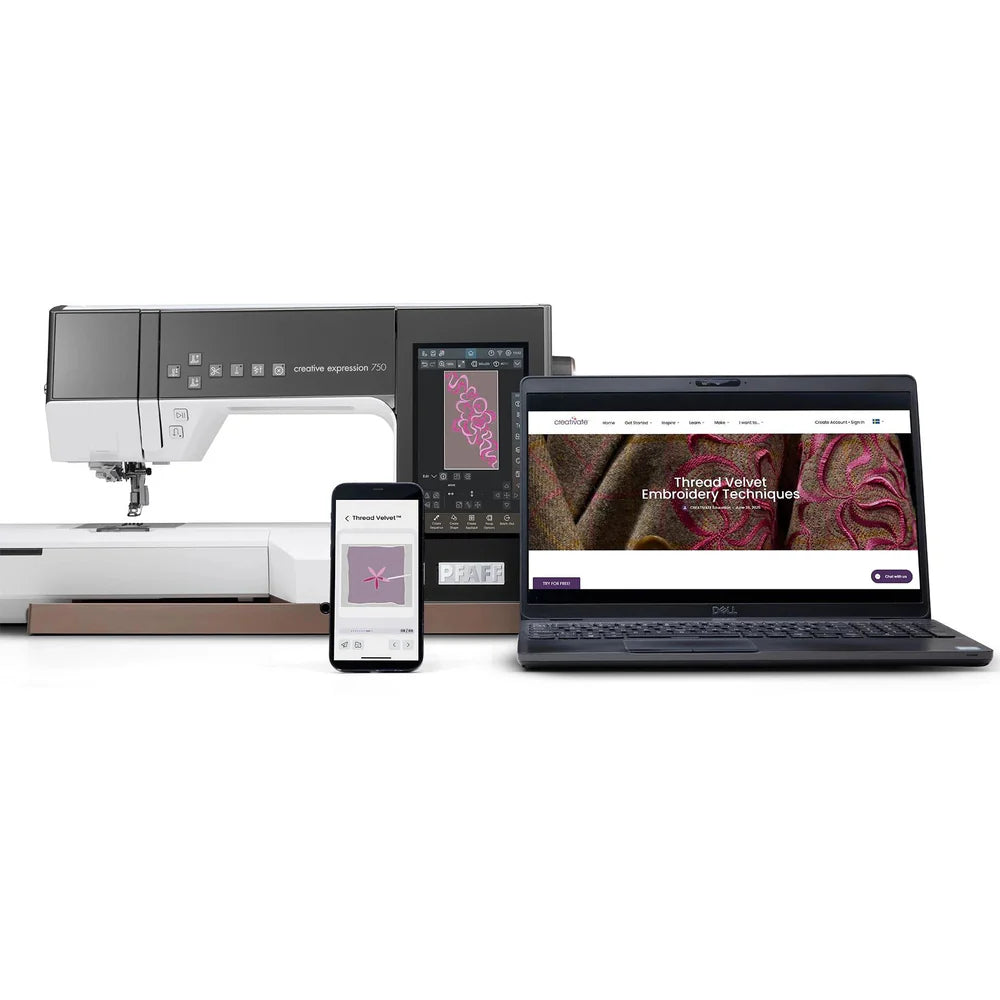 PFAFF® creative expression™ 750 Sewing and Embroidery Machine
