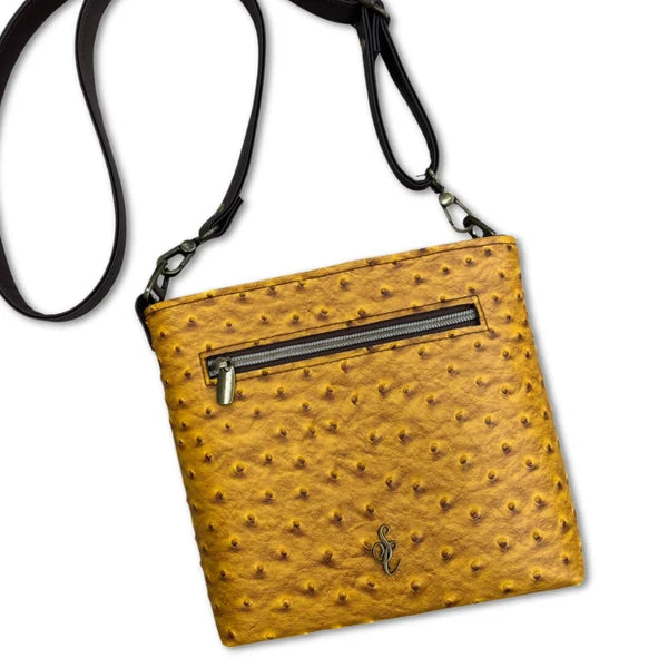 Ostrich Faux Leather – Goldenrod