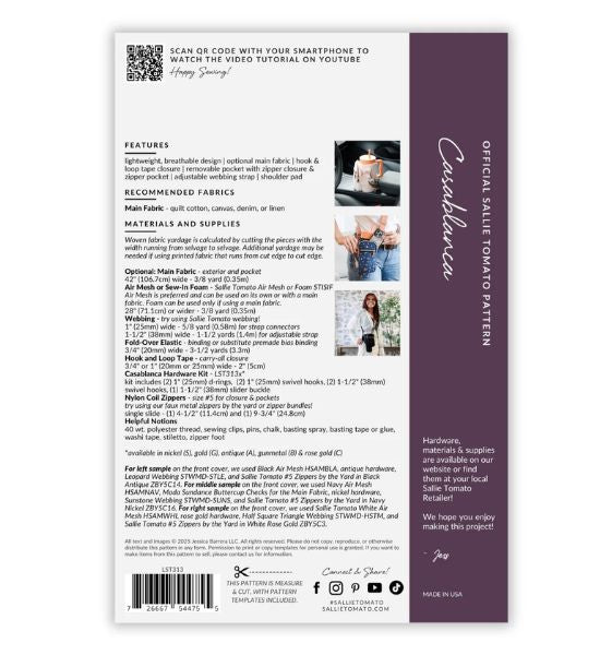 Casablanca Pattern — Sallie Tomato (LST313)