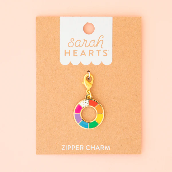 COLOR WHEEL ZIPPER CHARM